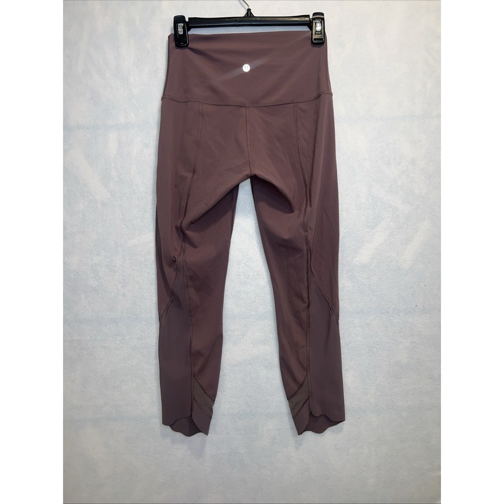 Lululemon Wunder Under High-Rise Crop 23" *Updated Scallop Full-On Luxtreme SZ 4